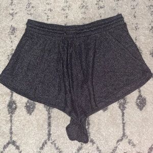 UO Out From Under Grey Lounge Pajama Shorts